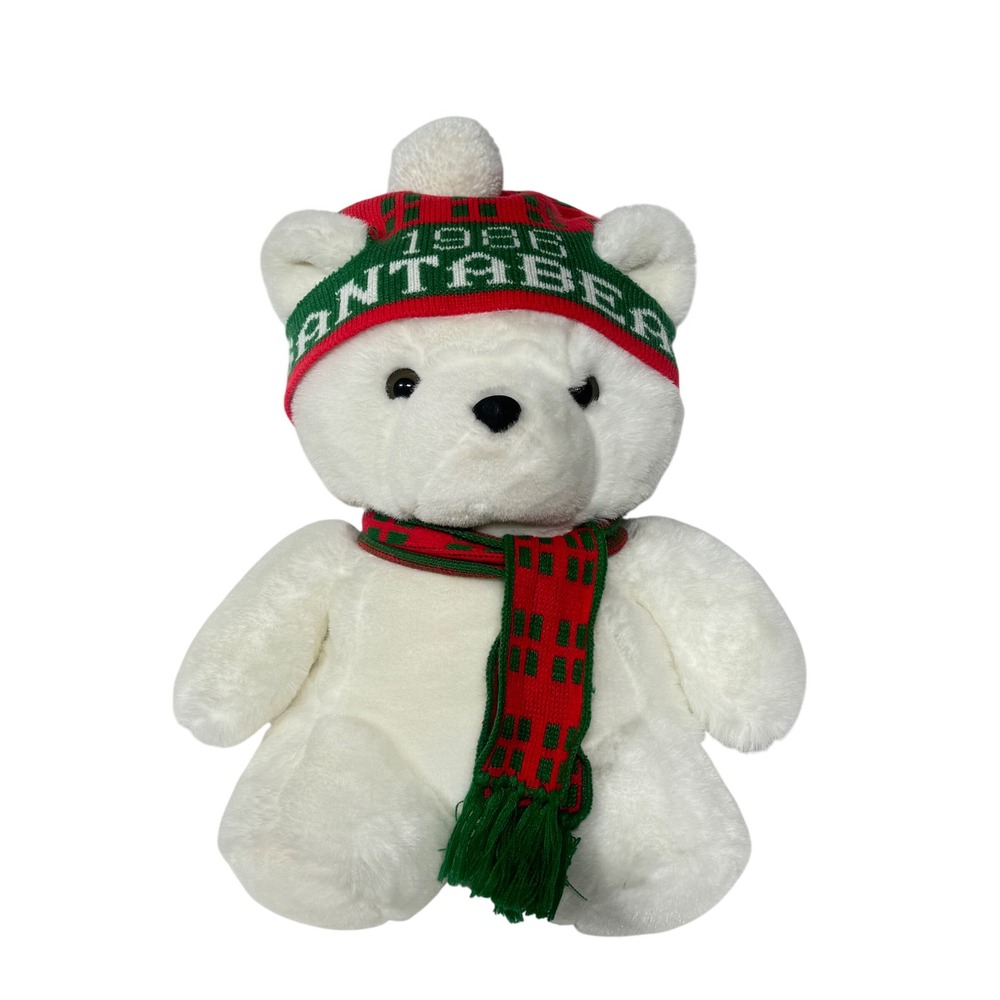 1986 SANTA BEAR Dayton Hudson Christmas Plush w/Hat/Scrf Santabear‎ 16"